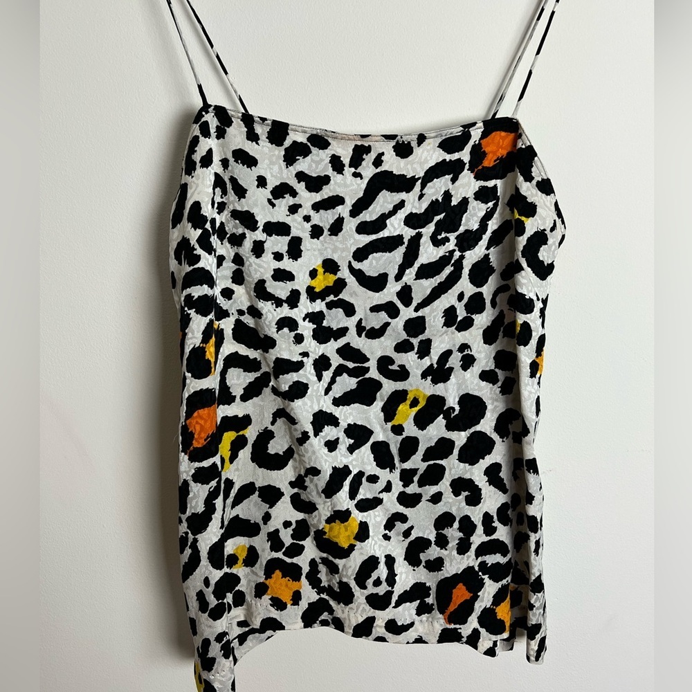 Silks by St. Gillian Vintage Leopard Print Silk Top with Matching Kimono - Picture 3 of 15